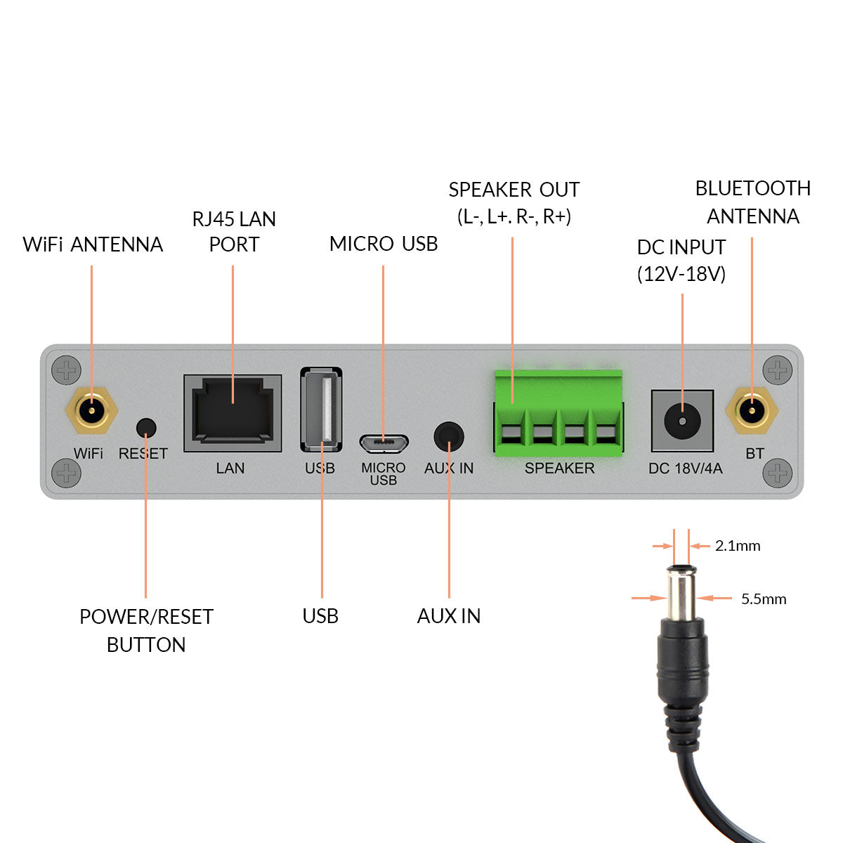 Arylic A30+ 30W x 2 Wireless Stereo Amplifier