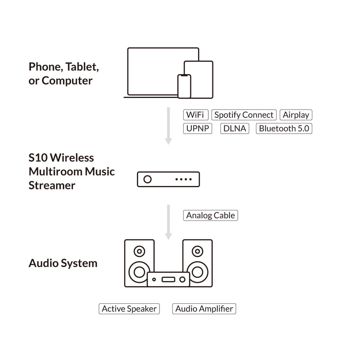 Arylic S10 Wireless Music Streamer